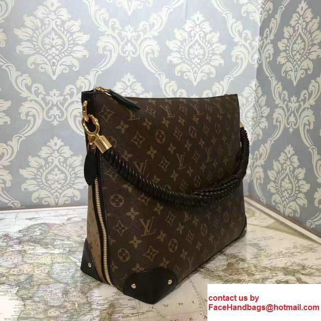Louis Vuitton Monogram Canvas Triangle Softy With Braided Handle Tote Bag M44130 2017 - Click Image to Close