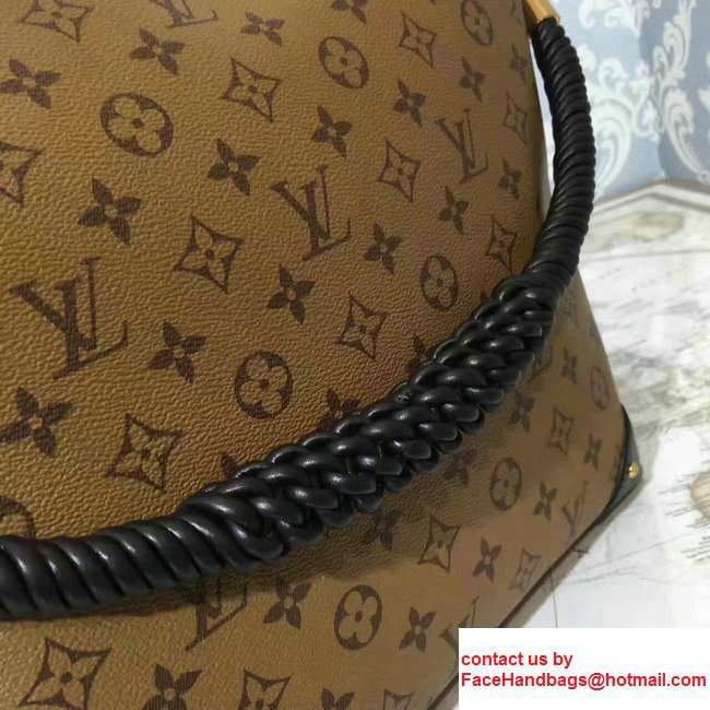 Louis Vuitton Monogram Canvas Triangle Softy With Braided Handle Tote Bag M44130 2017