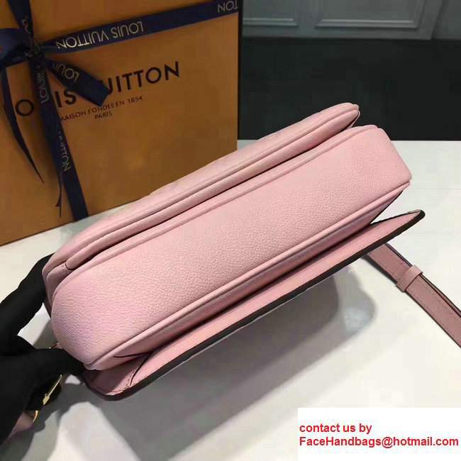 Louis Vuitton Monogram Empreinte Leather Pochette Metis Flap Bag M44018 Pink 2017 - Click Image to Close