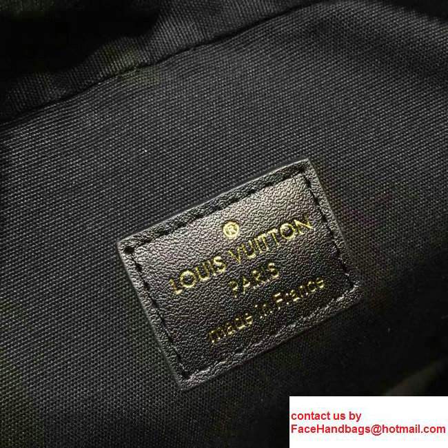 Louis Vuitton Monogram Empreinte Patent Leather Camera Pouch M64058 Black 2017