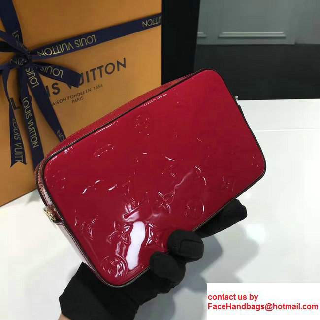 Louis Vuitton Monogram Empreinte Patent Leather Camera Pouch M64058 Fuchsia 2017 - Click Image to Close