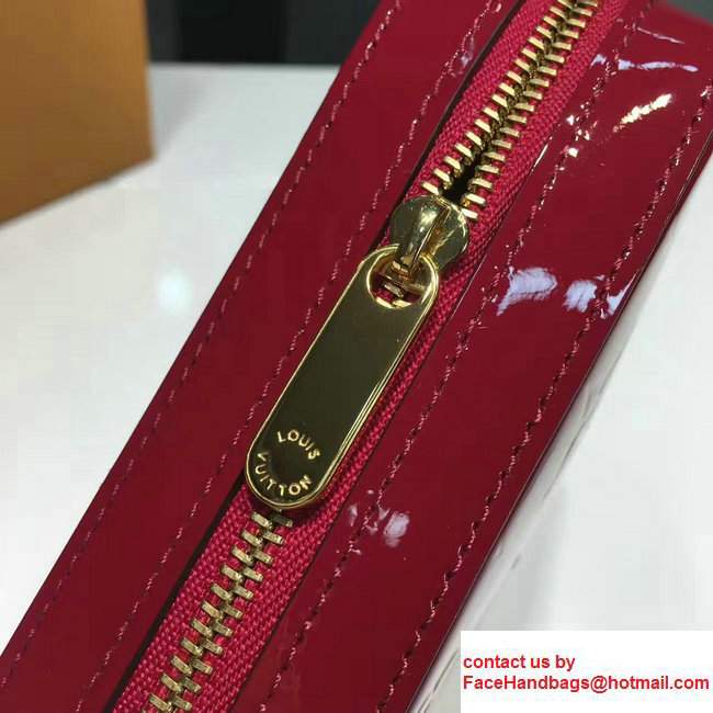 Louis Vuitton Monogram Empreinte Patent Leather Camera Pouch M64058 Fuchsia 2017