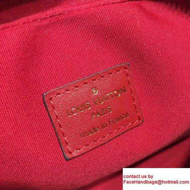 Louis Vuitton Monogram Empreinte Patent Leather Camera Pouch M64058 Red 2017