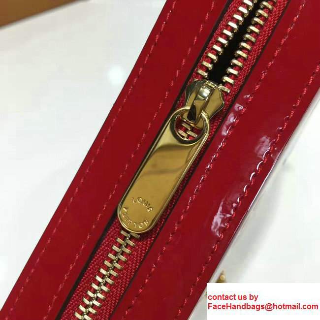 Louis Vuitton Monogram Empreinte Patent Leather Camera Pouch M64058 Red 2017 - Click Image to Close