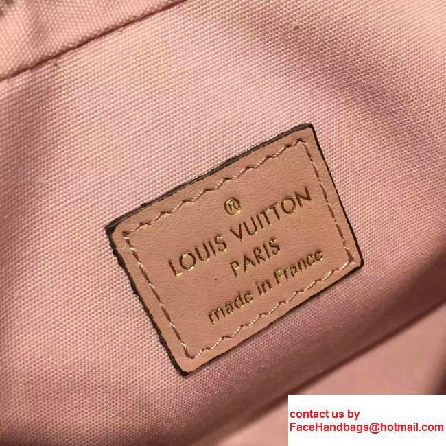 Louis Vuitton Monogram Empreinte Patent Leather Camera Pouch M64058 Rose Ballerine 2017