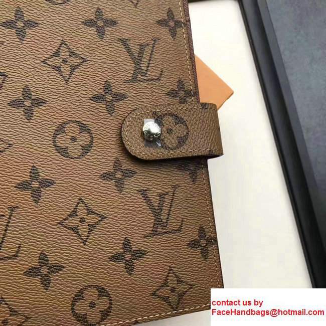 Louis Vuitton Monogram Reverse Canvas Medium Ring Agenda Cover R20240 - Click Image to Close