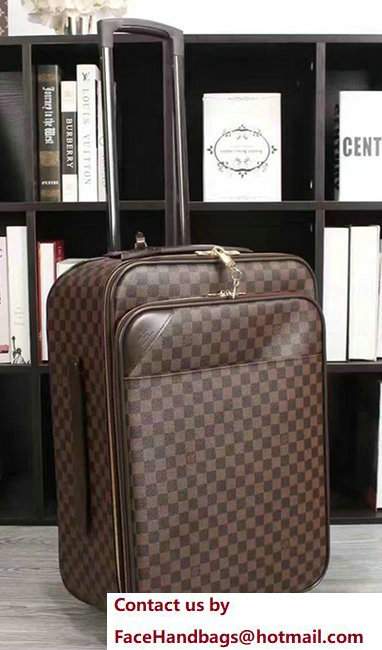 Louis Vuitton Pegase Legere 55 Damier Ebene Canvas Travel Luggage