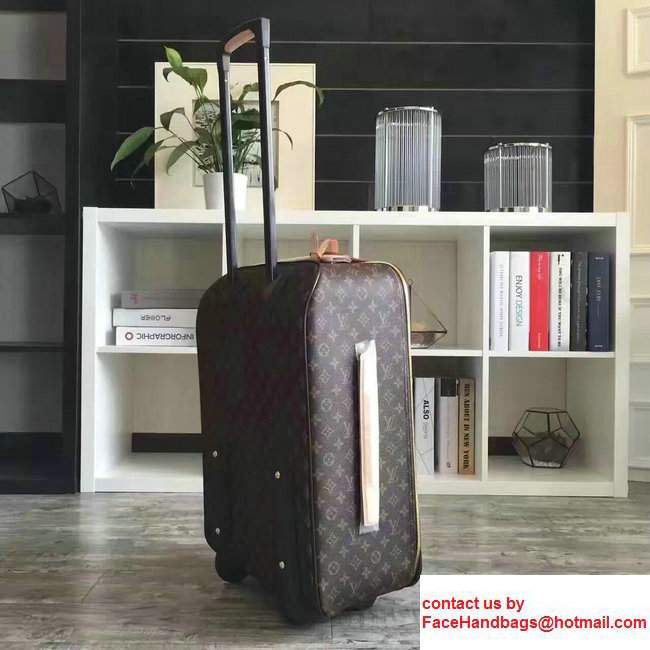 Louis Vuitton Pegase Legere 55 Monogram Canvas With Front Pocket Travel Luggage