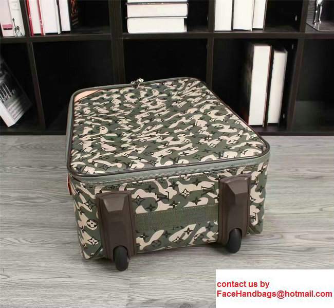 Louis Vuitton Pegase Legere 55 Monogram Canvas With Front Slot Pocket Travel Luggage Camouflage