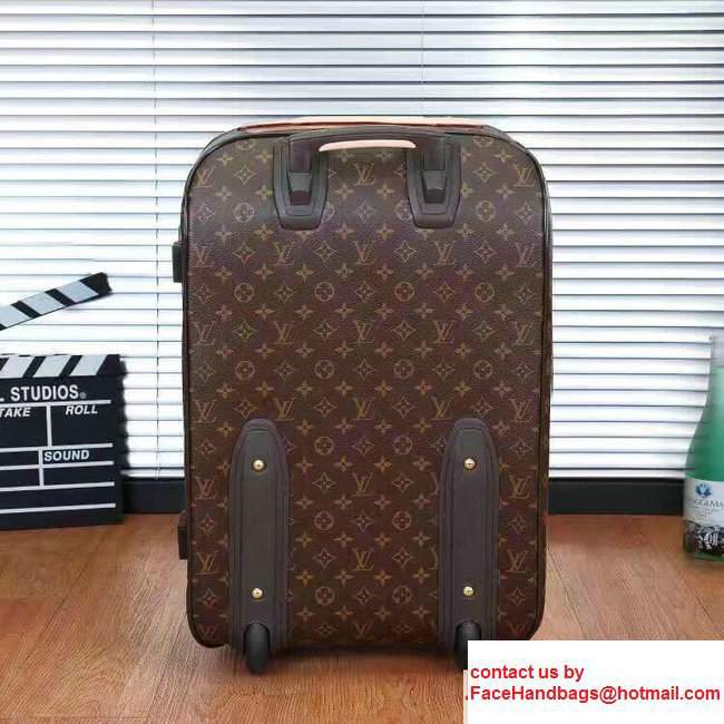 Louis Vuitton Pegase Legere 55 Monogram Canvas With Front Slot Pocket Travel Luggage