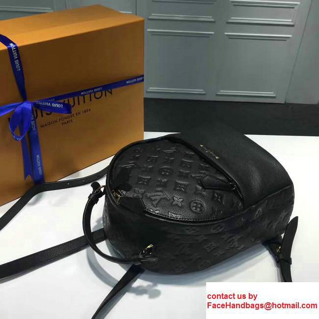 Louis Vuitton Sorbonne Mongram Empreinte Backpack Bag M44015 Black 2017