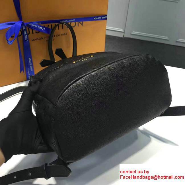 Louis Vuitton Sorbonne Mongram Empreinte Backpack Bag M44015 Black 2017