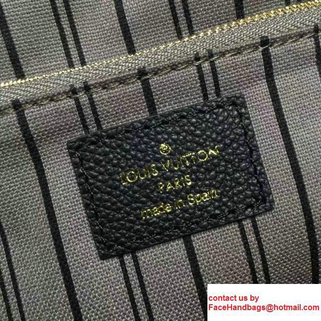 Louis Vuitton Sorbonne Mongram Empreinte Backpack Bag M44015 Black 2017 - Click Image to Close
