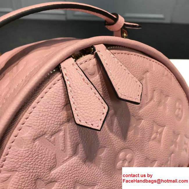 Louis Vuitton Sorbonne Mongram Empreinte Backpack Bag M44015 Pink 2017 - Click Image to Close