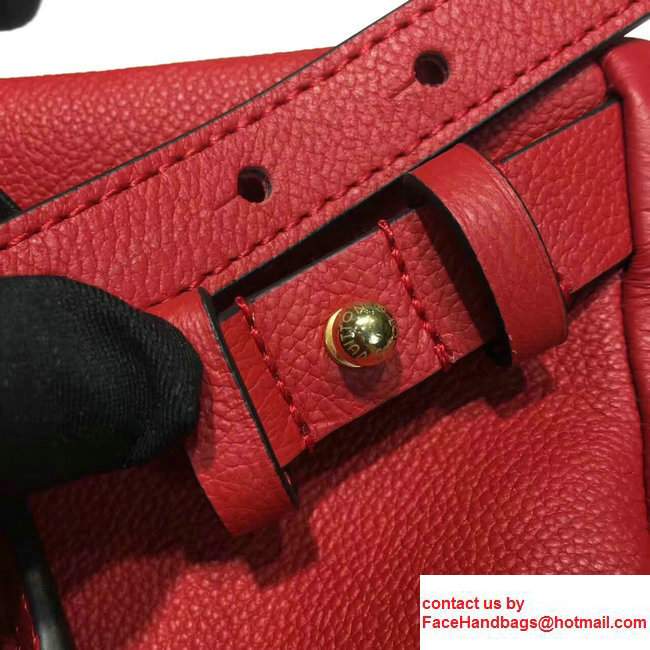 Louis Vuitton Sorbonne Mongram Empreinte Backpack Bag M44015 Red 2017