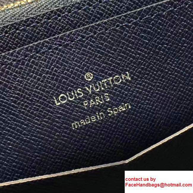 Louis Vuitton Taiga Leather Red Stripe Zippy XL Wallet Vertical M64019 Ocean 2017
