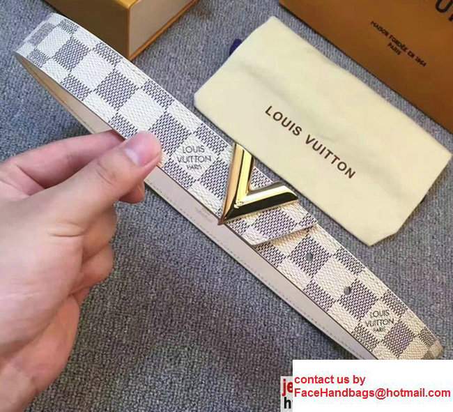 Louis Vuitton Width 3cm Damier Azur Canvas Essential V Belt