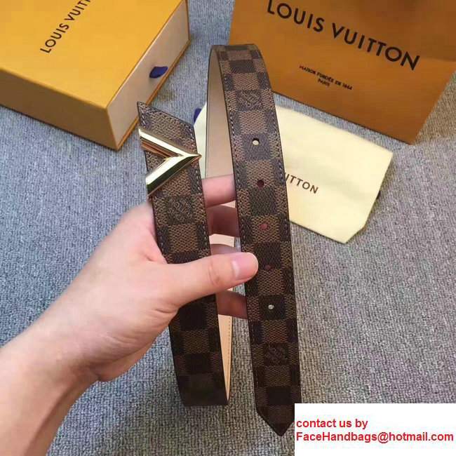 Louis Vuitton Width 3cm Damier Ebene Canvas Essential V Belt - Click Image to Close