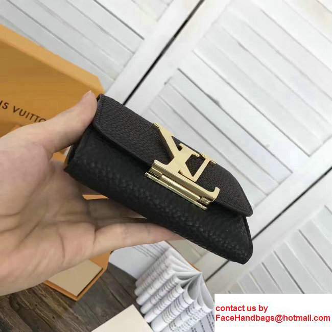 Louis VuittonTaurillon Leather Capucines Mini Wallet M58196 Black - Click Image to Close