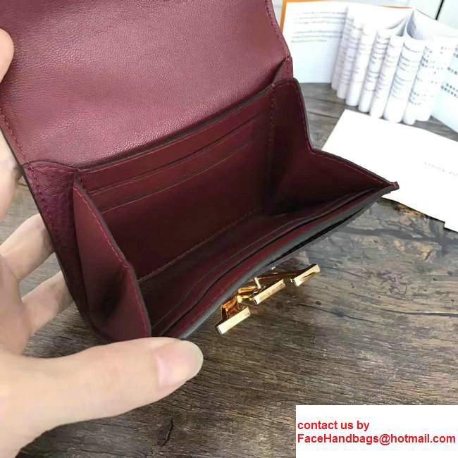Louis VuittonTaurillon Leather Capucines Mini Wallet M58196 Burgundy