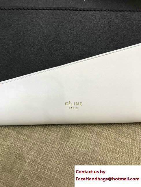 Celine Diagonal Large Flap Multifunction Wallet 109073 Black/White 2017 - Click Image to Close