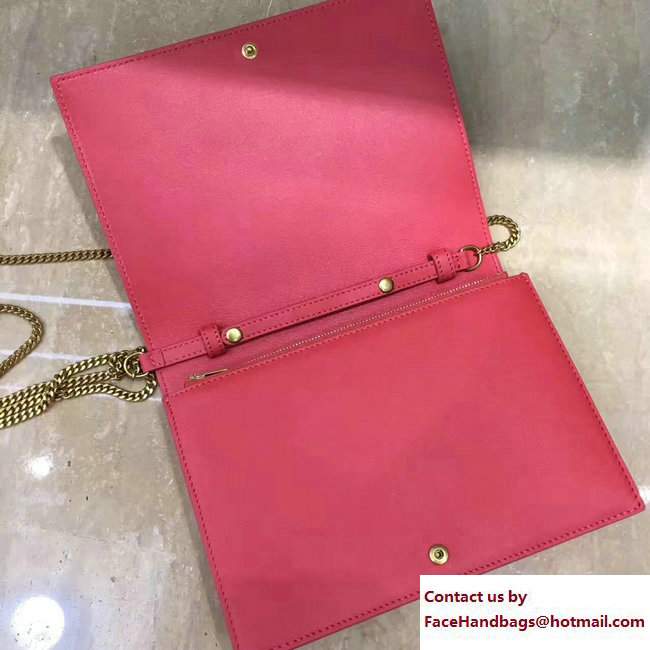Celine Frame Evening Clutch On Chain Bag 107773A Red/Light Blue 2017 - Click Image to Close