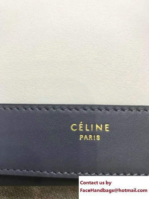 Celine Frame Wallet 108813 Gray/White 2017
