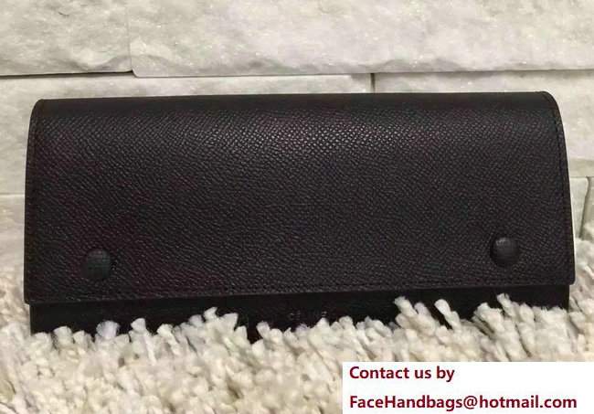 Celine Large Flap Multifunction Wallet 101673 Black - Click Image to Close