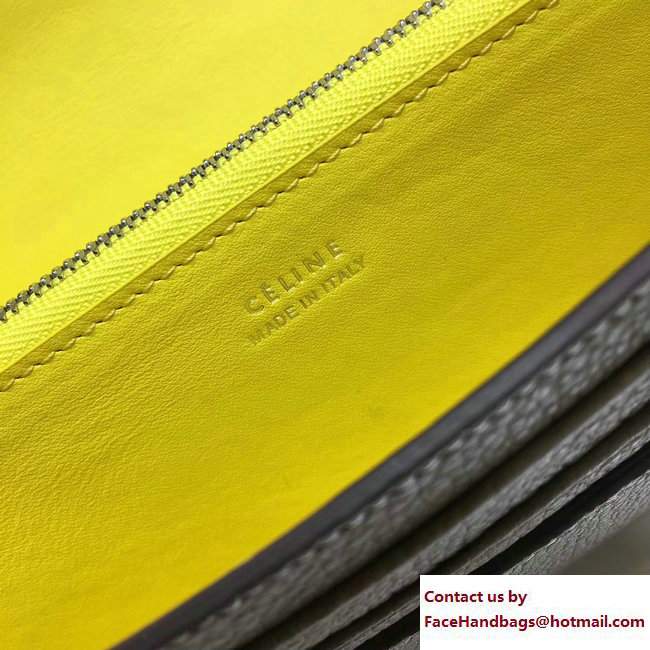 Celine Large Flap Multifunction Wallet 101673 Etoupe/Yellow