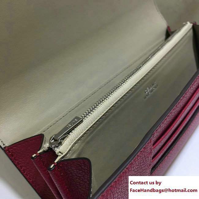 Celine Large Flap Multifunction Wallet 101673 Red/Beige
