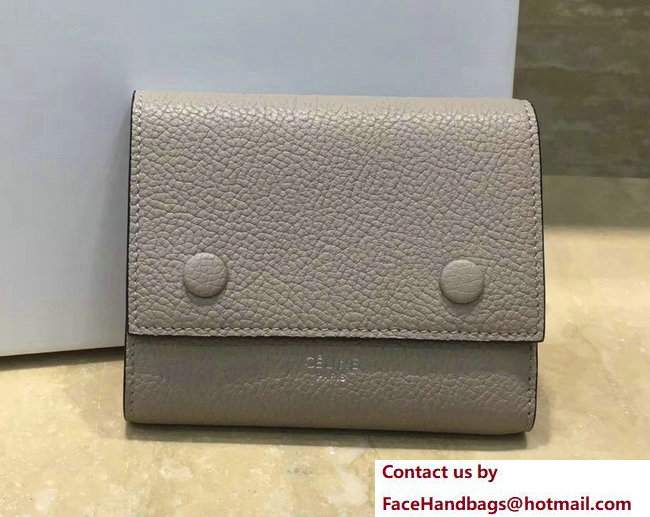 Celine Small Folded Multifunction Wallet 104903 Beige/Red