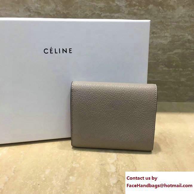 Celine Small Folded Multifunction Wallet 104903 Beige/Red - Click Image to Close