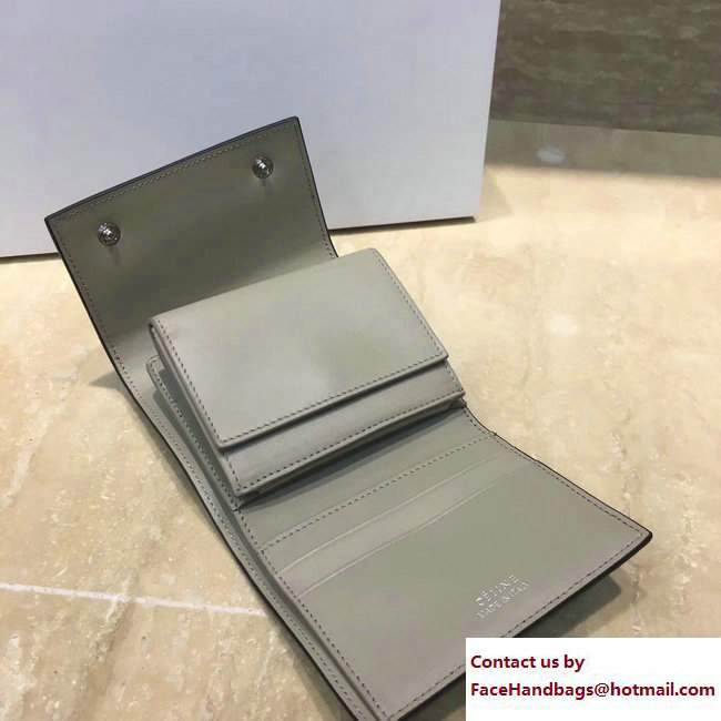 Celine Small Folded Multifunction Wallet 104903 Blue/Beige