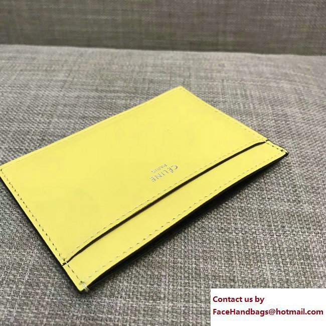 Celine Solo Card Holder 100123 Yellow/Black