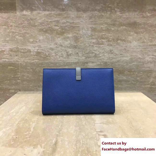 Celine Strap Large Multifunction Wallet 104873/104123 Blue/Gray