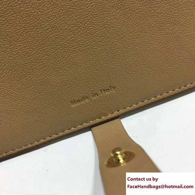 Celine Strap Large Multifunction Wallet 104873/104123 Brown/Apricot