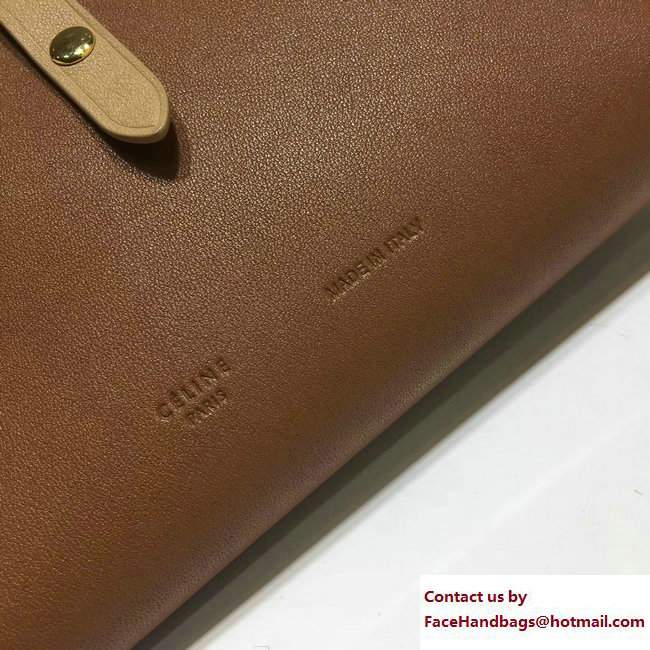 Celine Strap Large Multifunction Wallet 104873/104123 Brown/Apricot - Click Image to Close