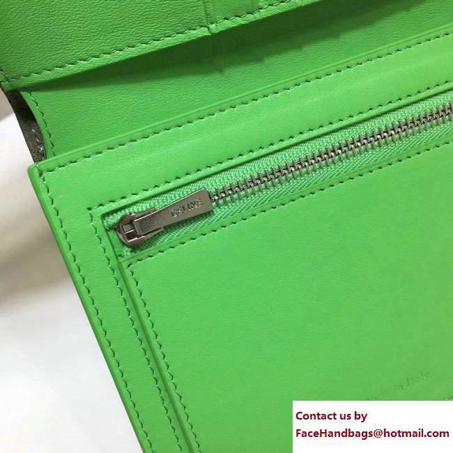 Celine Strap Medium Multifunction Wallet 104813 Army Green/Grass Green - Click Image to Close