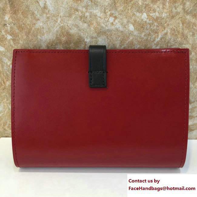 Celine Strap Medium Multifunction Wallet 104813 Red/Black