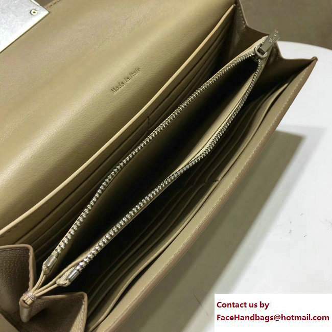 Celine Trotteur Large Flap Multifunction Wallet 107853 Beige 2017 - Click Image to Close