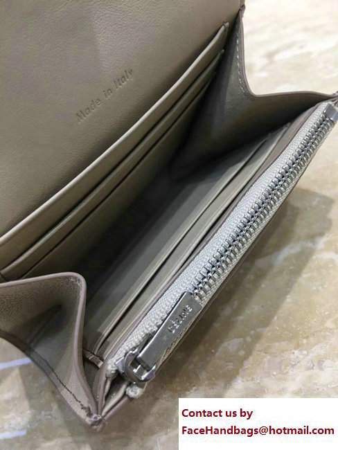 Celine Trotteur Small Folded Multifunction Wallet 107863 Beige 2017
