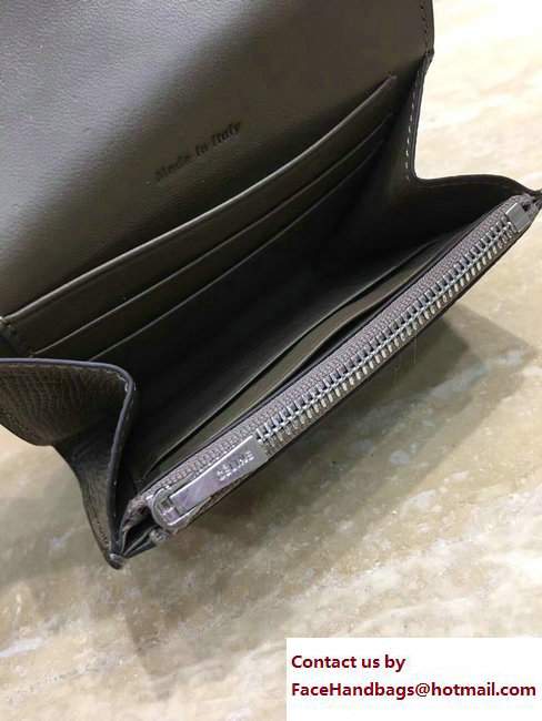 Celine Trotteur Small Folded Multifunction Wallet 107863 Etoupe 2017