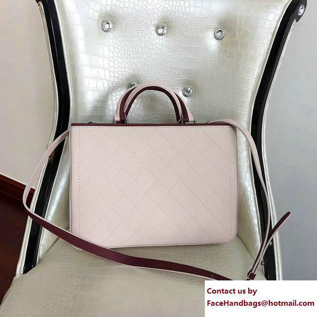 Chanel Bi-color Hampton Bullskin Medium Shopping Bag A57201 Beige/Burgundy 2017