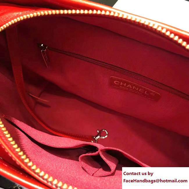 Chanel Felt and Calfskin Letter Gabrielle Medium Hobo Bag Off White 2017
