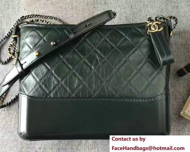 Chanel Gabrielle Medium Hobo Bag A93824 Dark Green 2017 Chanel Gabrielle Medium Hobo Bag A93824 Dark Green 2017