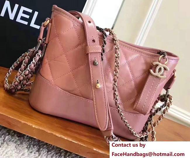 Chanel Gabrielle Small Hobo Bag A91810 Lobster Pink 2017 Chanel Gabrielle Small Hobo Bag A91810 Lobster Pink 2017