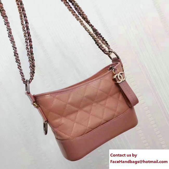 Chanel Gabrielle Small Hobo Bag A91810 Lobster Pink 2017
