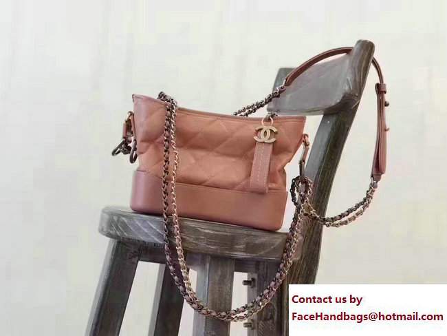 Chanel Gabrielle Small Hobo Bag A91810 Lobster Pink 2017 - Click Image to Close