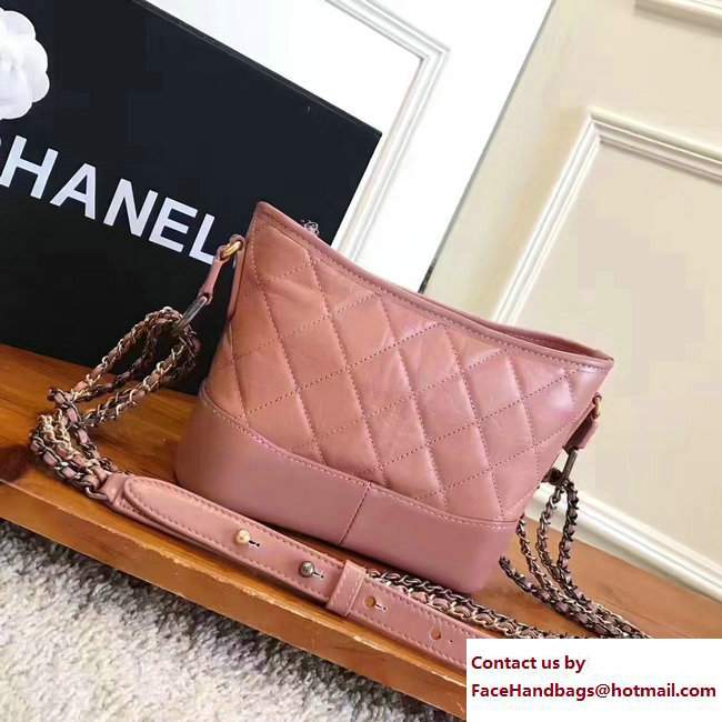 Chanel Gabrielle Small Hobo Bag A91810 Lobster Pink 2017