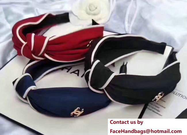 Chanel Logo Bow Headband 2017